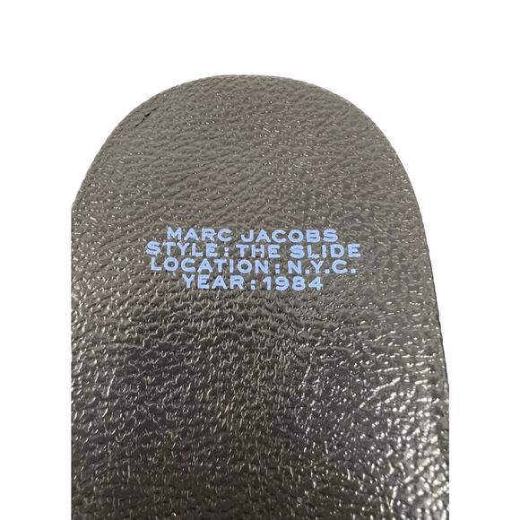 Women's Marc Jacobs The Slide Sandals Navy New With Box 39/9 - Picture 6 of 8